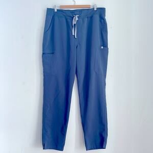 Figs HW Yola side pocket elastic waist pull on drawstring cargo scrub pants
